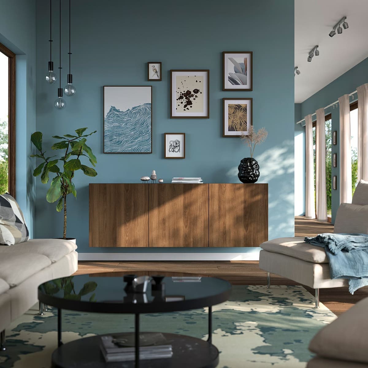 La nueva combinación de almacenaje en pared Besta de Ikea