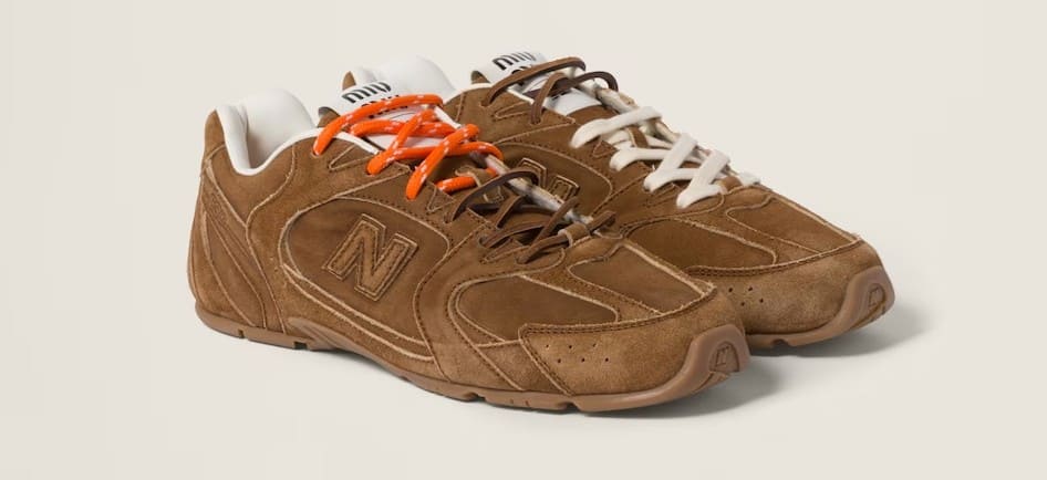 Zapatillas New Balance x Miu Miu 530 SL de ante y malla