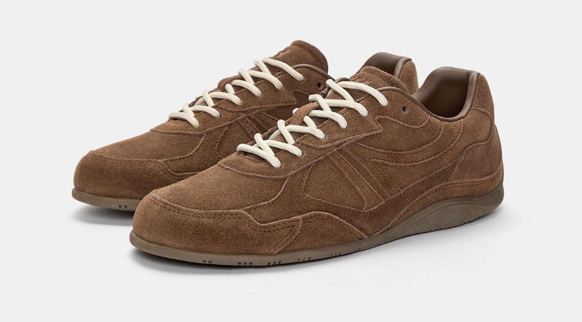 Zapatillas piel serraje de Pull&Bear