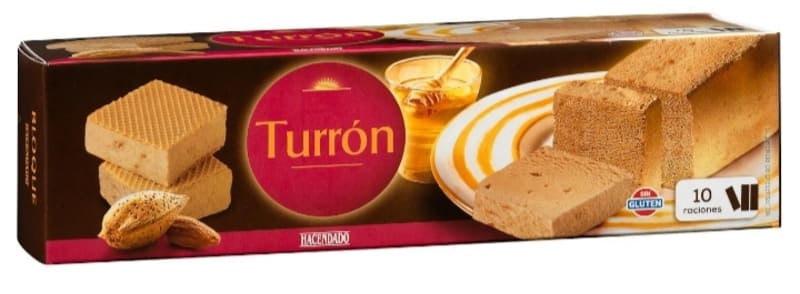 Barra de helado turrón Hacendado