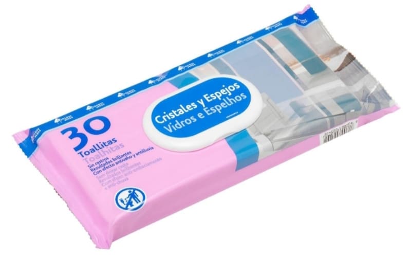 Toallitas limpiadoras de cristales y espejos Bosque Verde