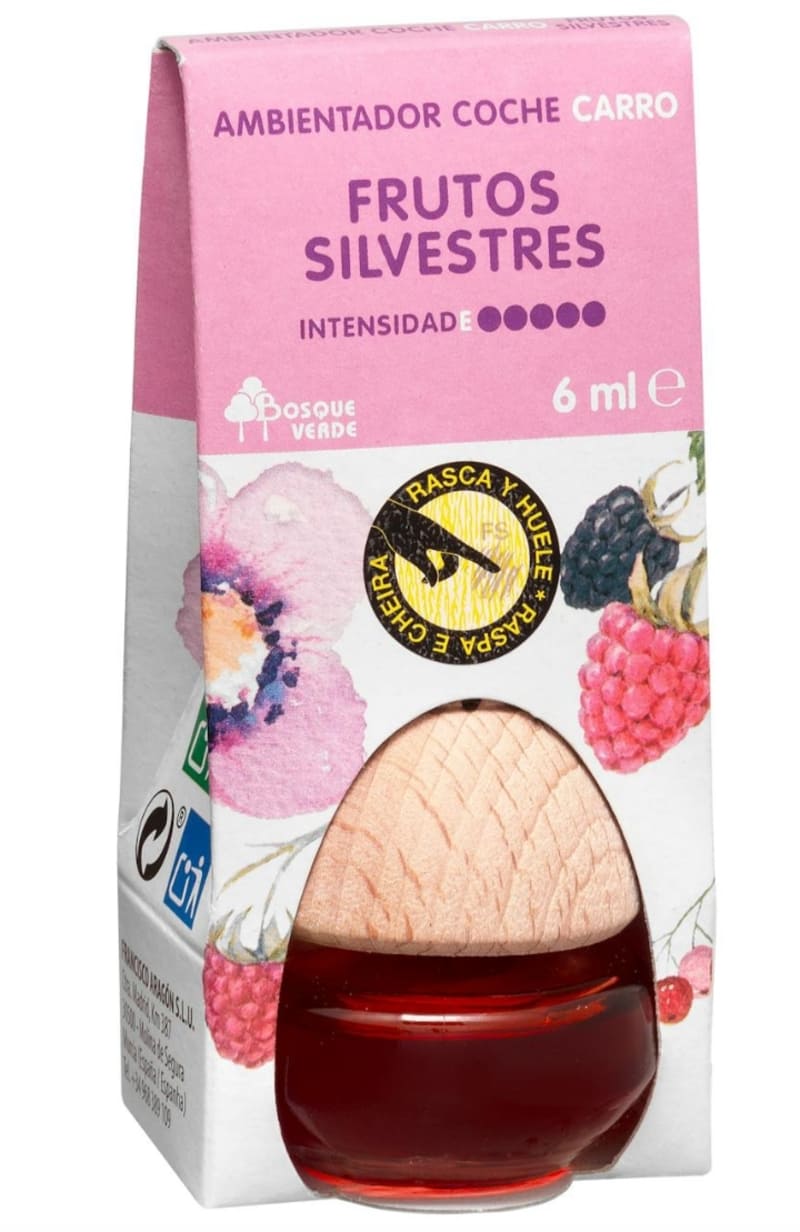 Ambientador para coche Frutos Silvestres Bosque Verde