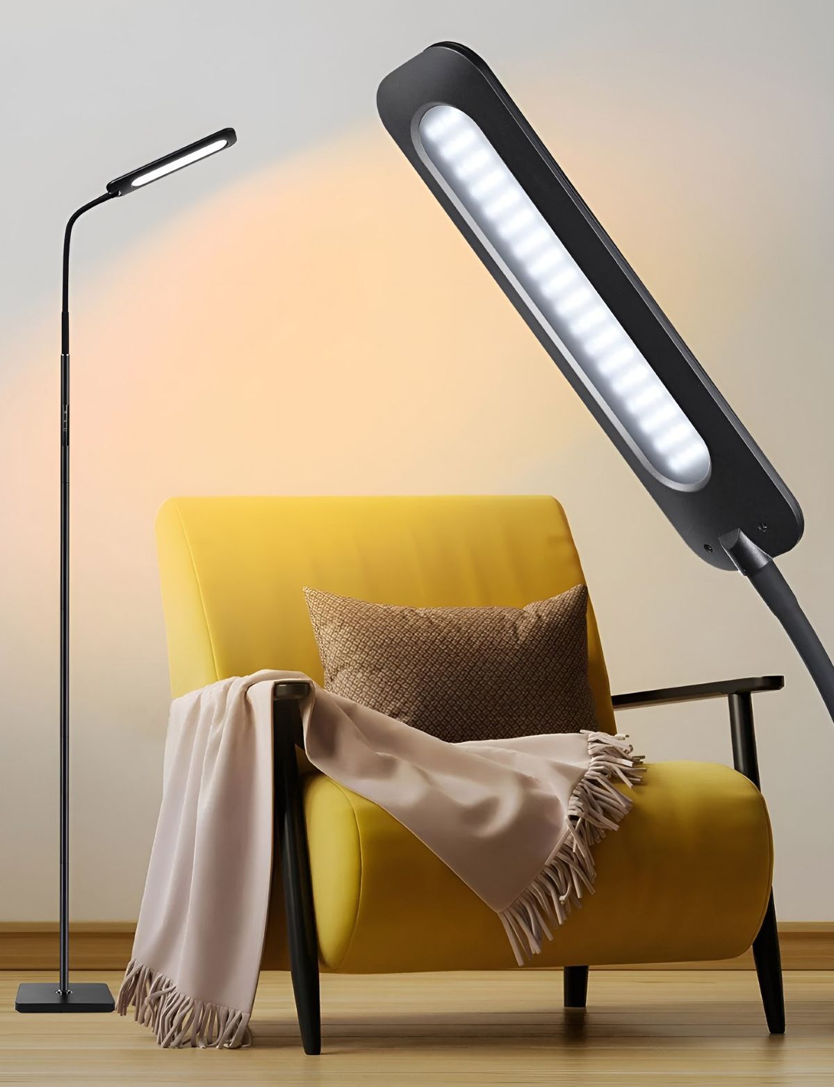 Lámpara de Pie LED 14W regulable de Leroy Merlin