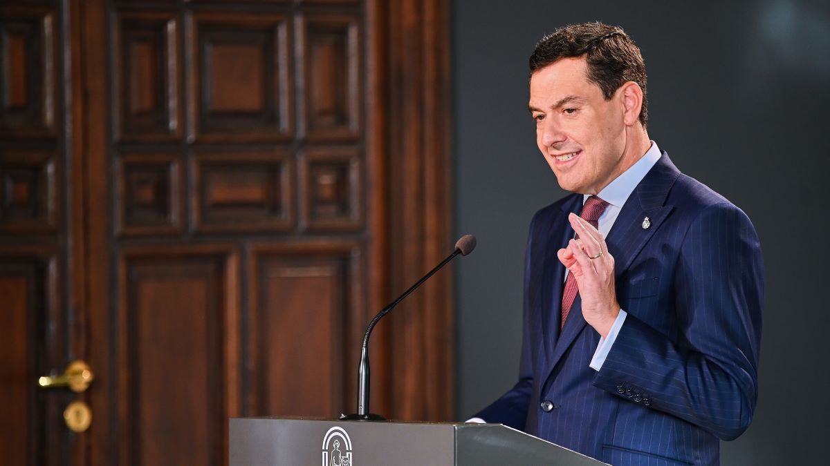 Juanma Moreno durante su intervención | Salvador López Medina