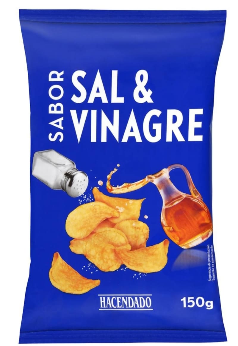 Patatas fritas sabor sal y vinagre Hacendado