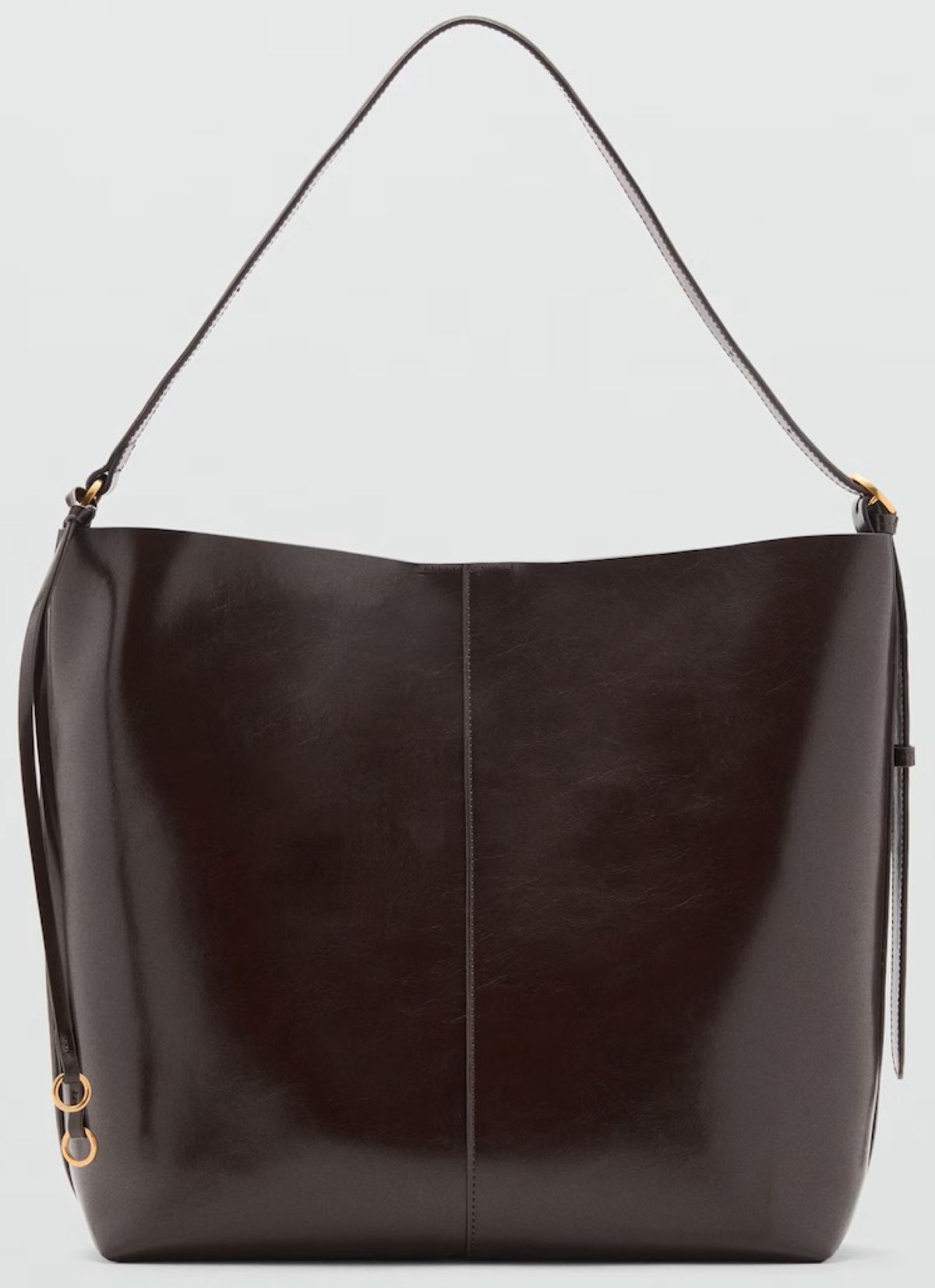 Bolso hombro acabado brillante de Mango