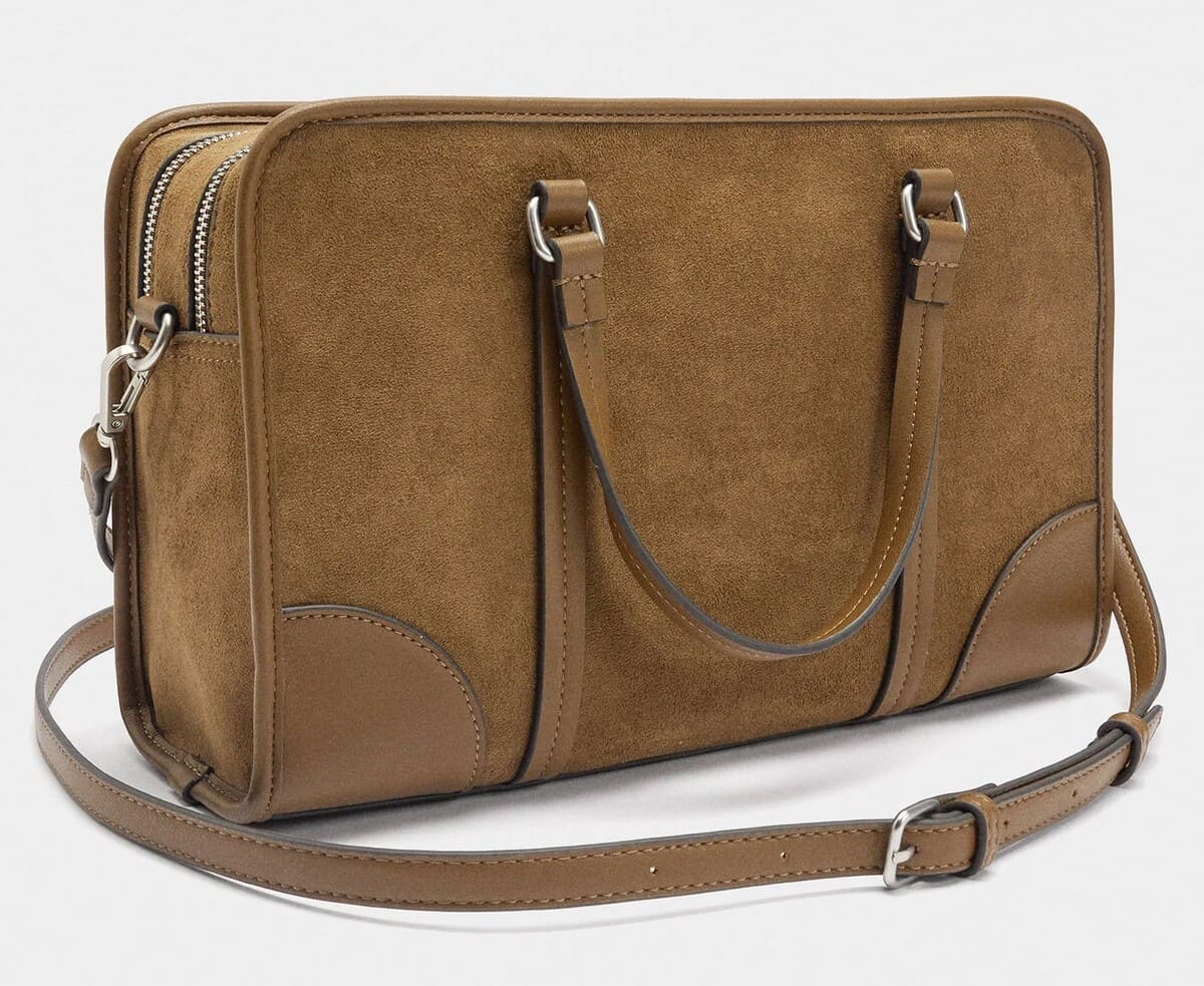 Bolso tote con efecto piel y asa para el hombro