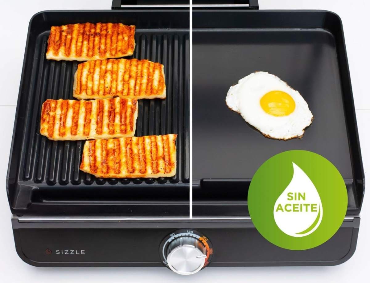 Ninja Sizzle Parrilla y plancha de interior eléctrica en Amazon