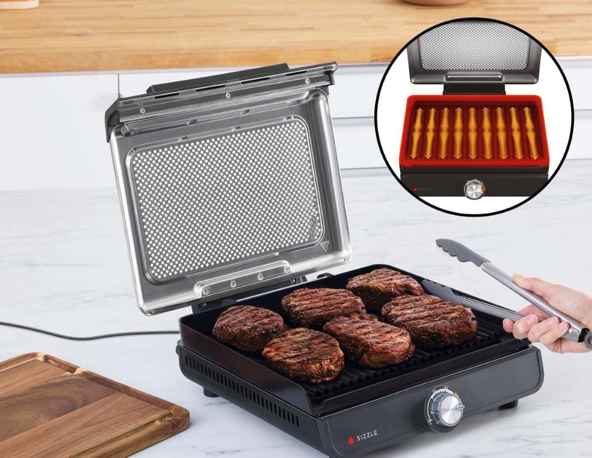 Ninja Sizzle Parrilla y plancha de interior eléctrica en Amazon