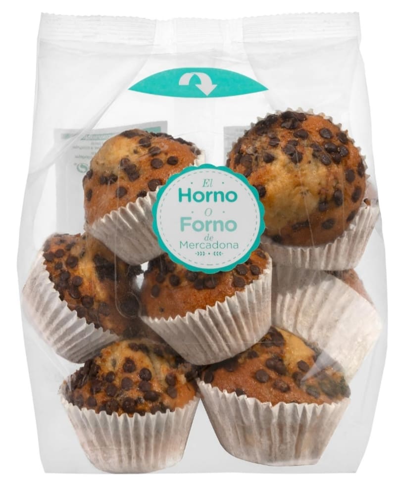 Magdalenas con pepitas de chocolate, El Horno de Mercadona