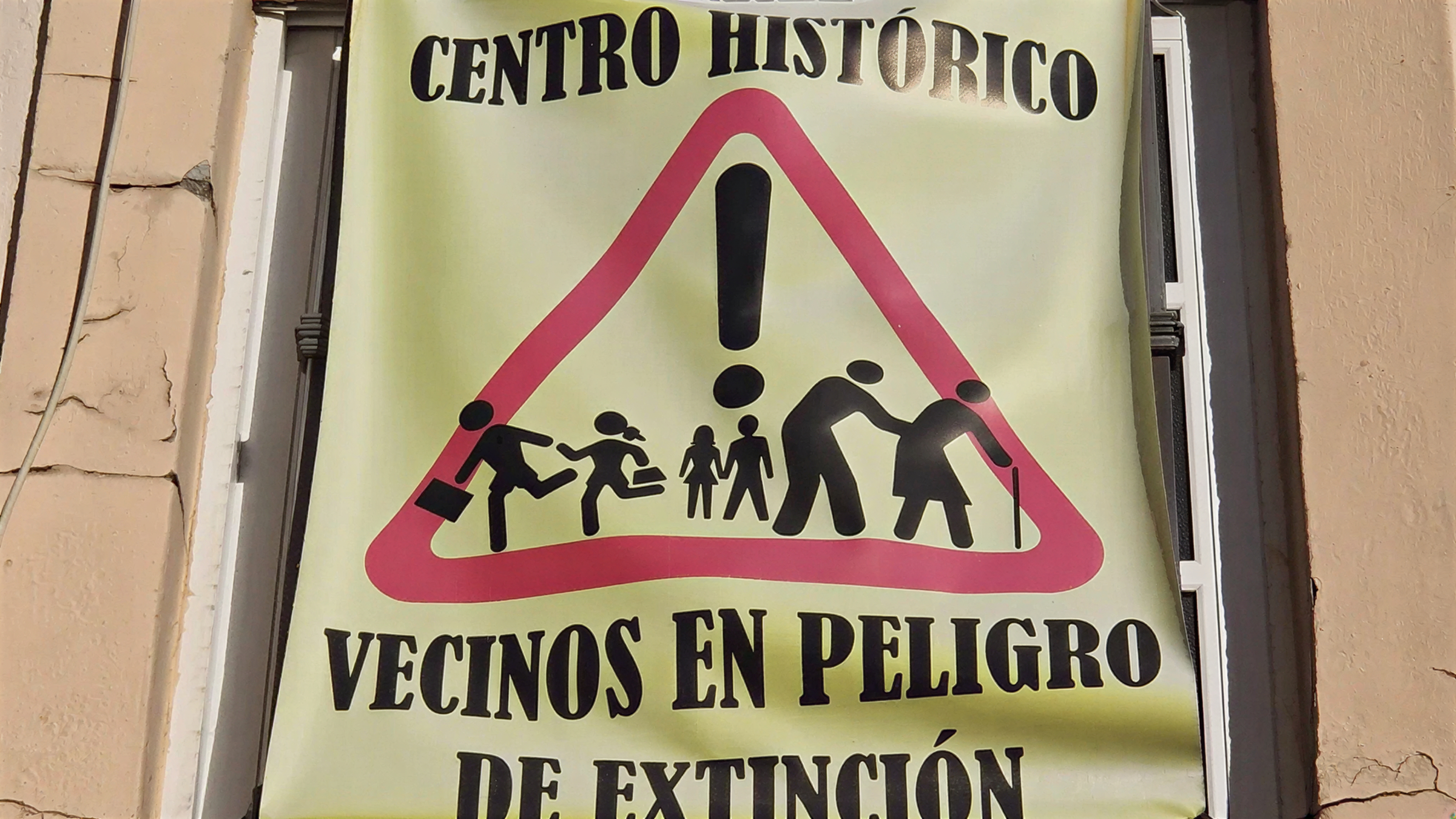 Cartel de la Asociación Vecinal del Centro Histórico de Jerez