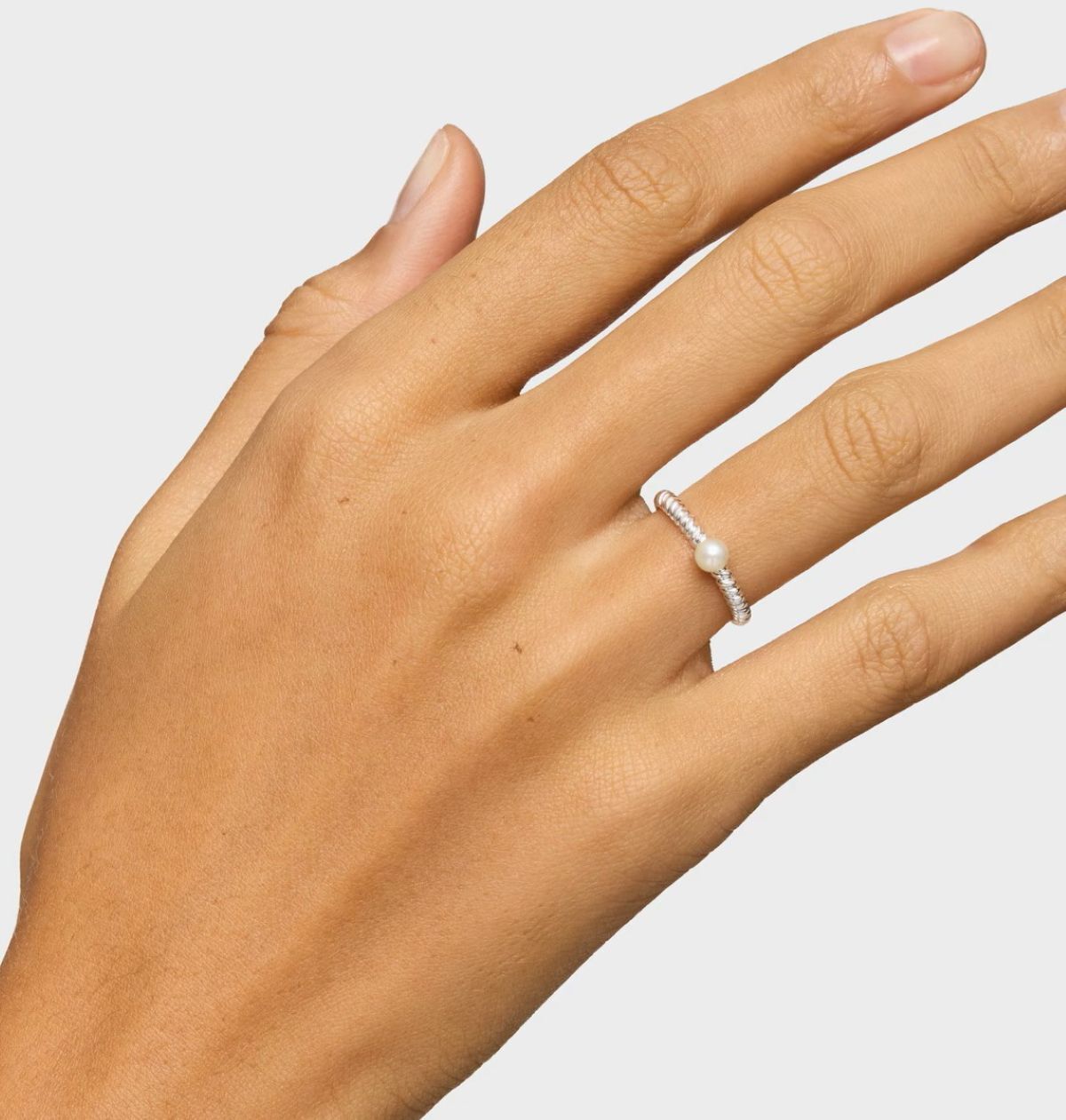 Anillo de plata y perla cultivada TOUS Motivos