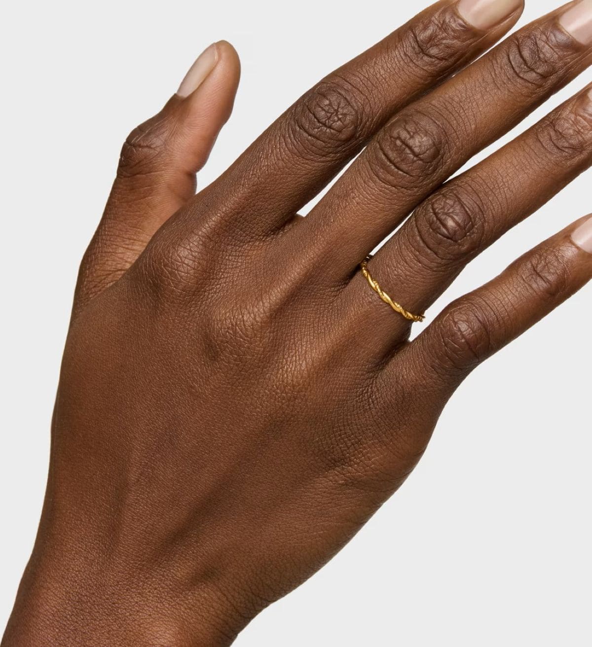 Anillo trenzado con baño de oro 18 kt sobre plata TOUS Motivos