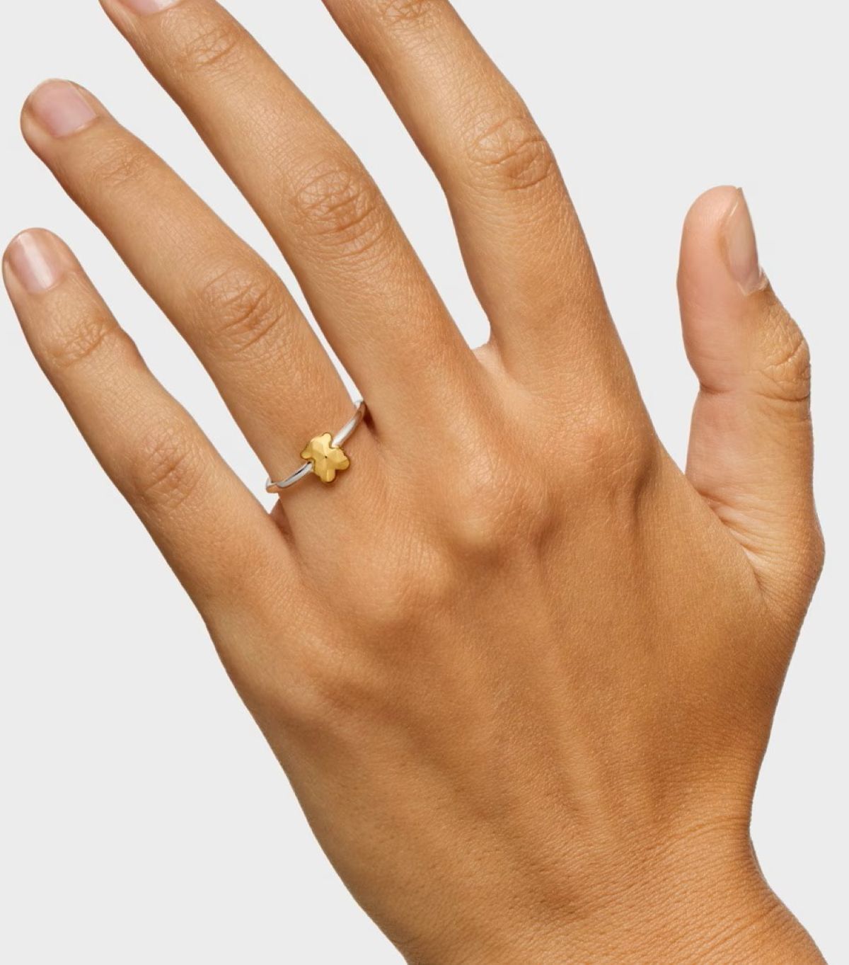 Anillo oso bicolor Icon Metal de Tous