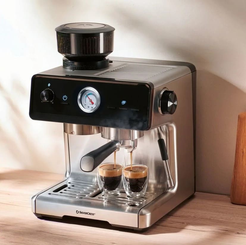 Máquina de espresso Smart Tamping Best de 1500 W, Silver Crest