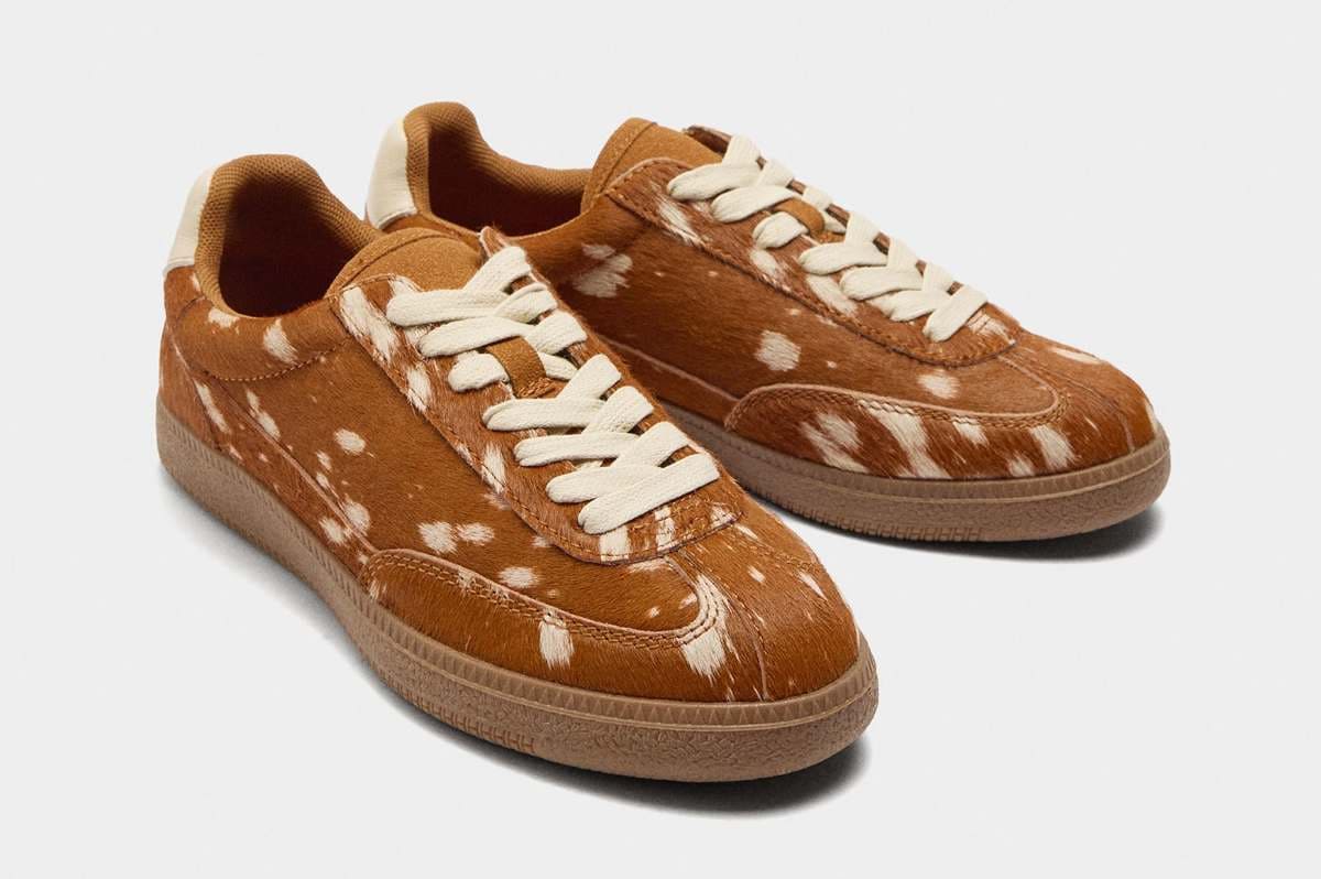 Zapatillas de piel estampado de Parfois