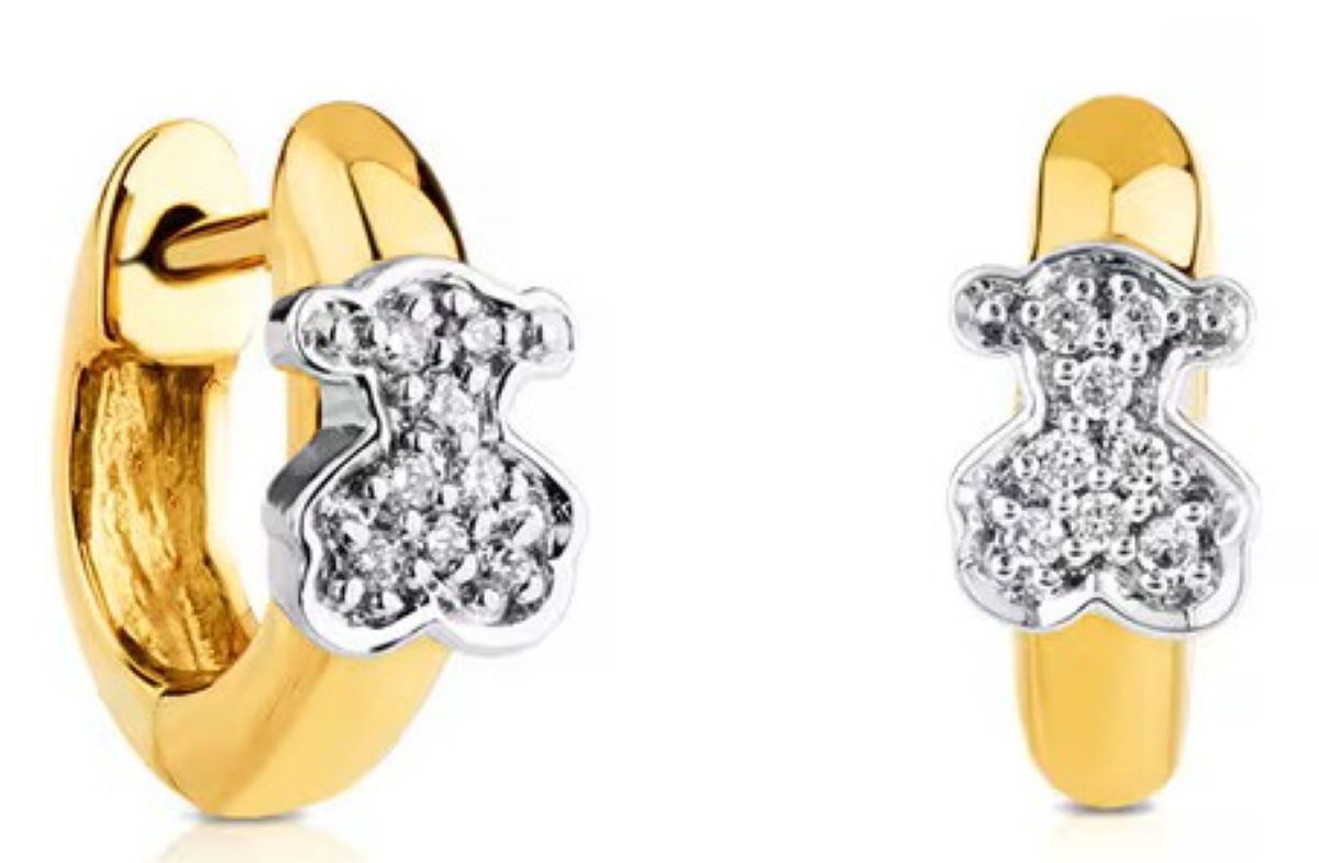 Pendientes de oro y diamantes Gen de Tous