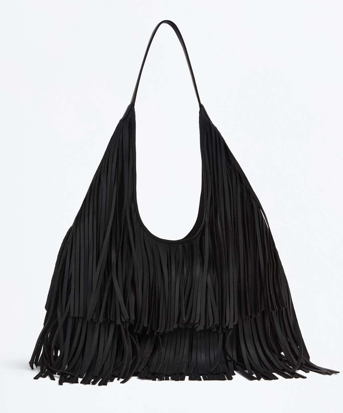 Bolso shopper flecos de Lefties