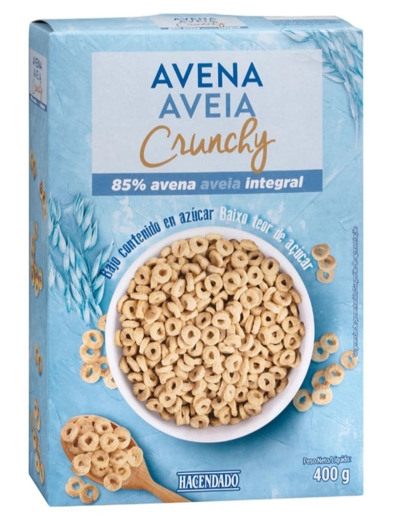 Cereales avena Crunchy Hacendado
