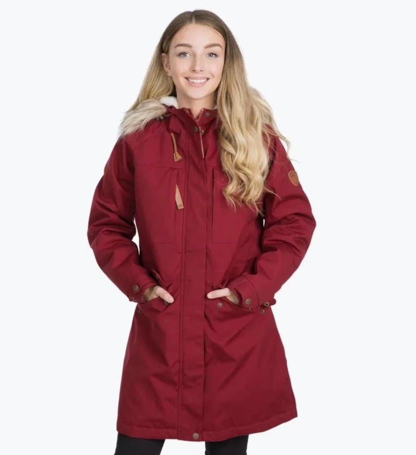 TRESPASS Chaqueta Impermeable Faithful para Mujer Merlot en Decathlon