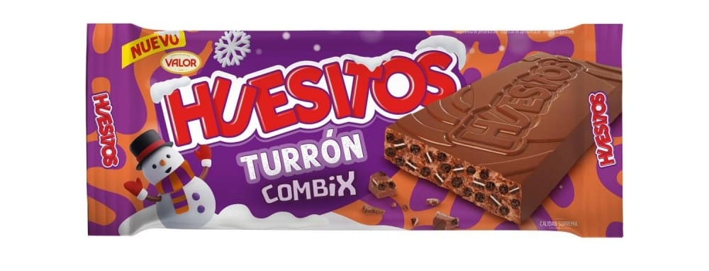 Turrón de chocolate crujiente Combix Huesitos en Carrefour