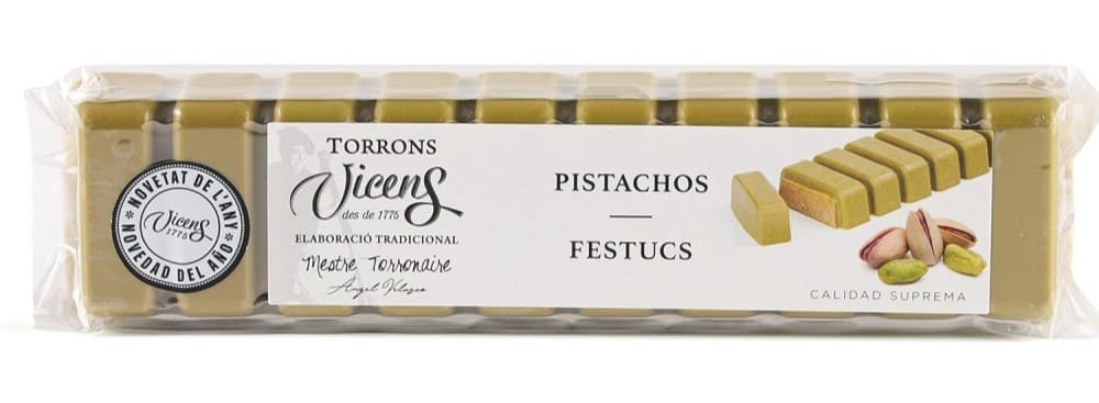 Turrón de pistachos Vicens en Carrefour