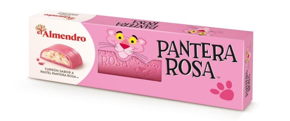 Turrón sabor a pastel pantera rosa El Almendro en Carrefour