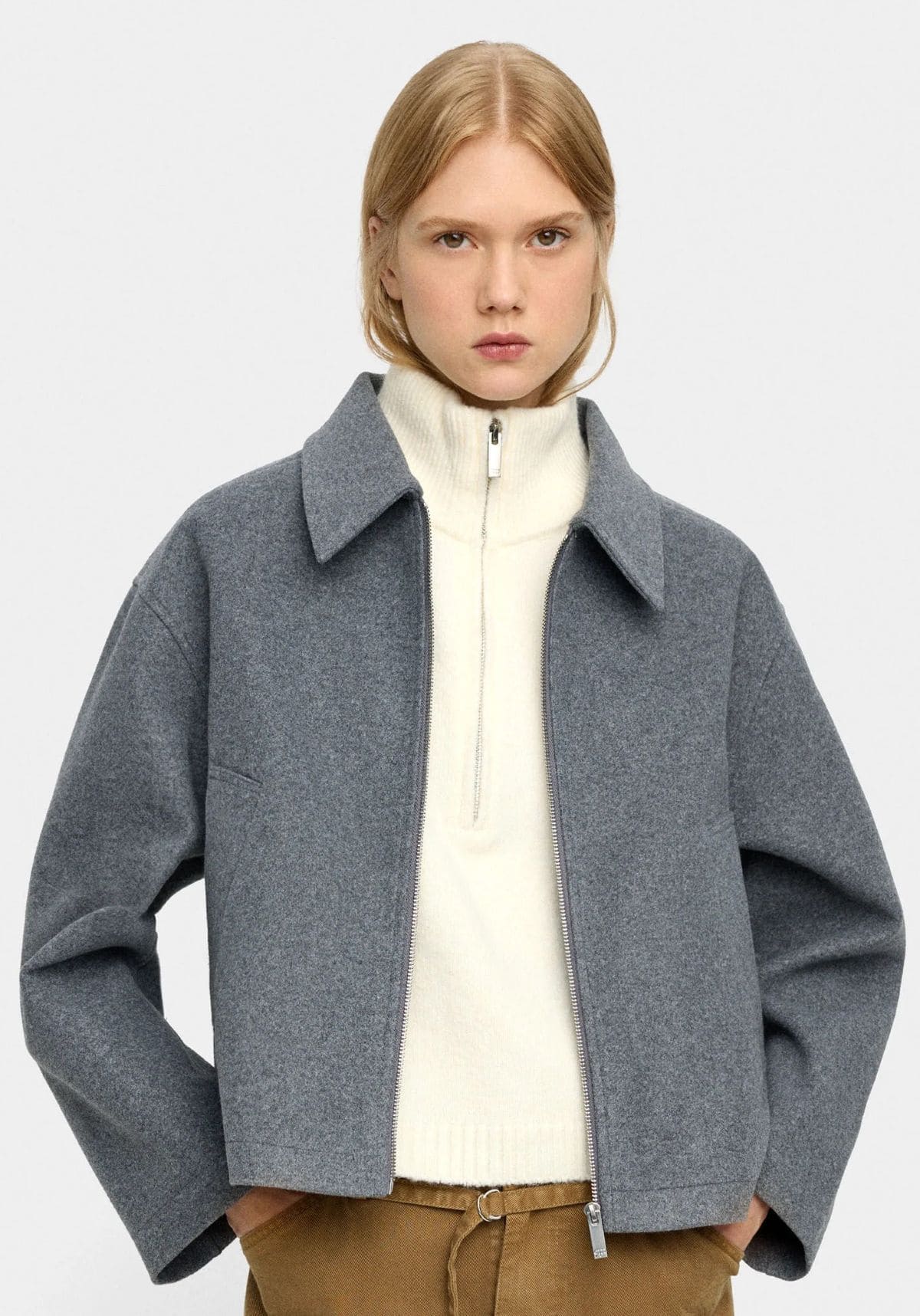 Chaqueta ligera con cierre de cremallera de Parfois