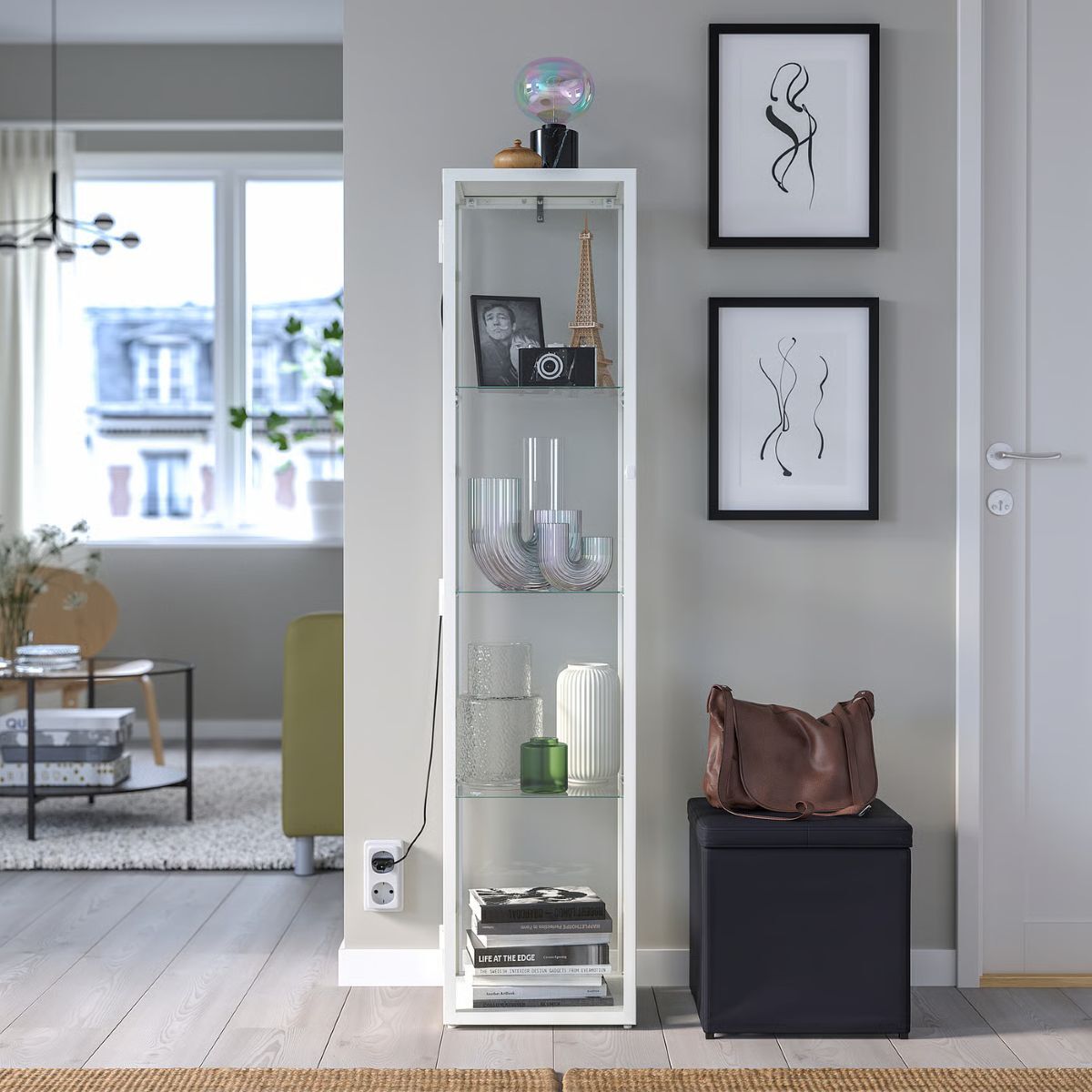 Mueble vitrina de la serie BLÅLIDEN de Ikea
