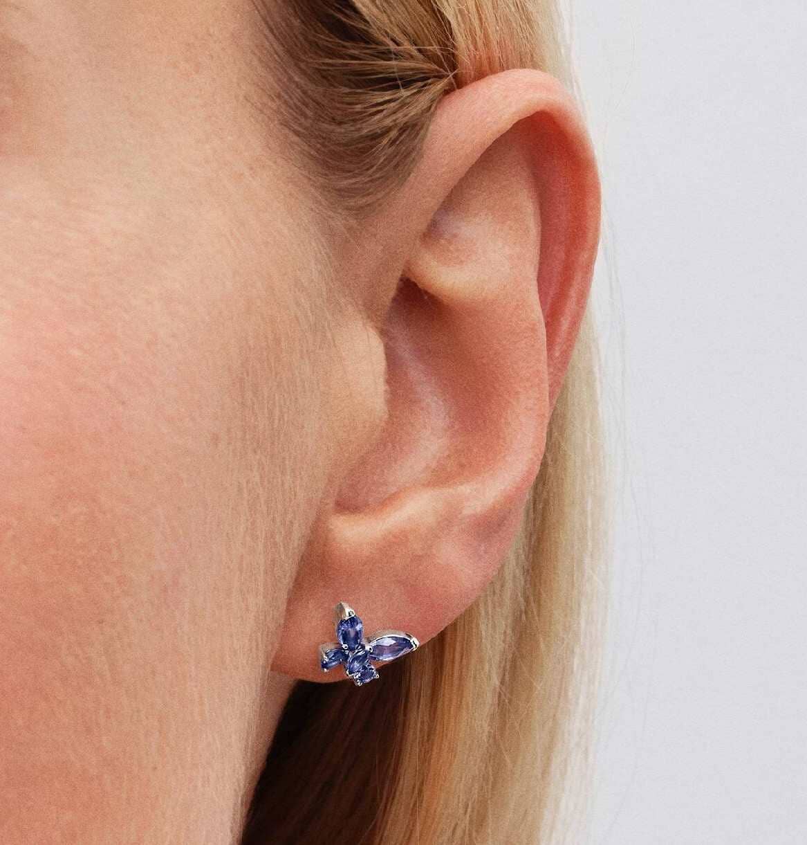 Conjunto de Regalo Collar y Pendientes Mariposa Azul de Pandora