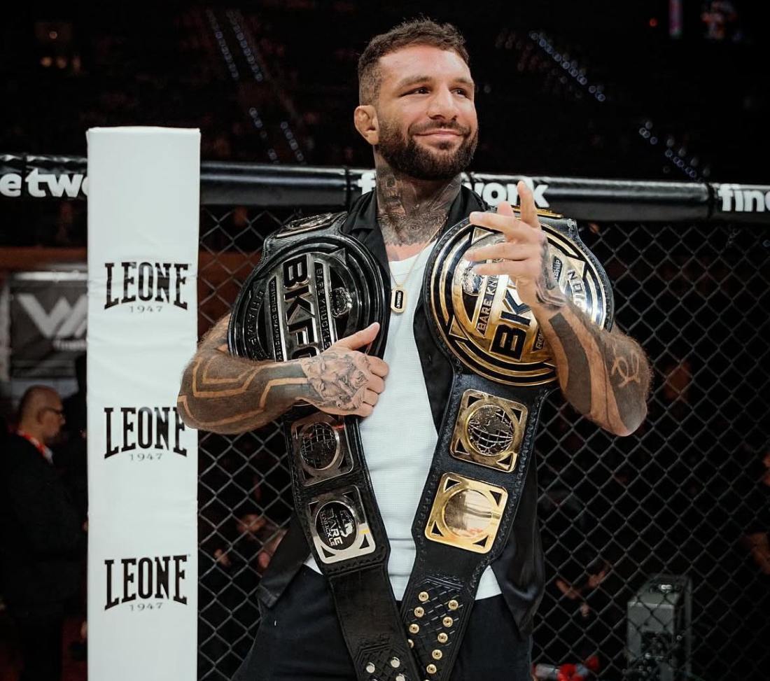 Franco Tenaglia, campeón mundial de peso ligero de BKFC