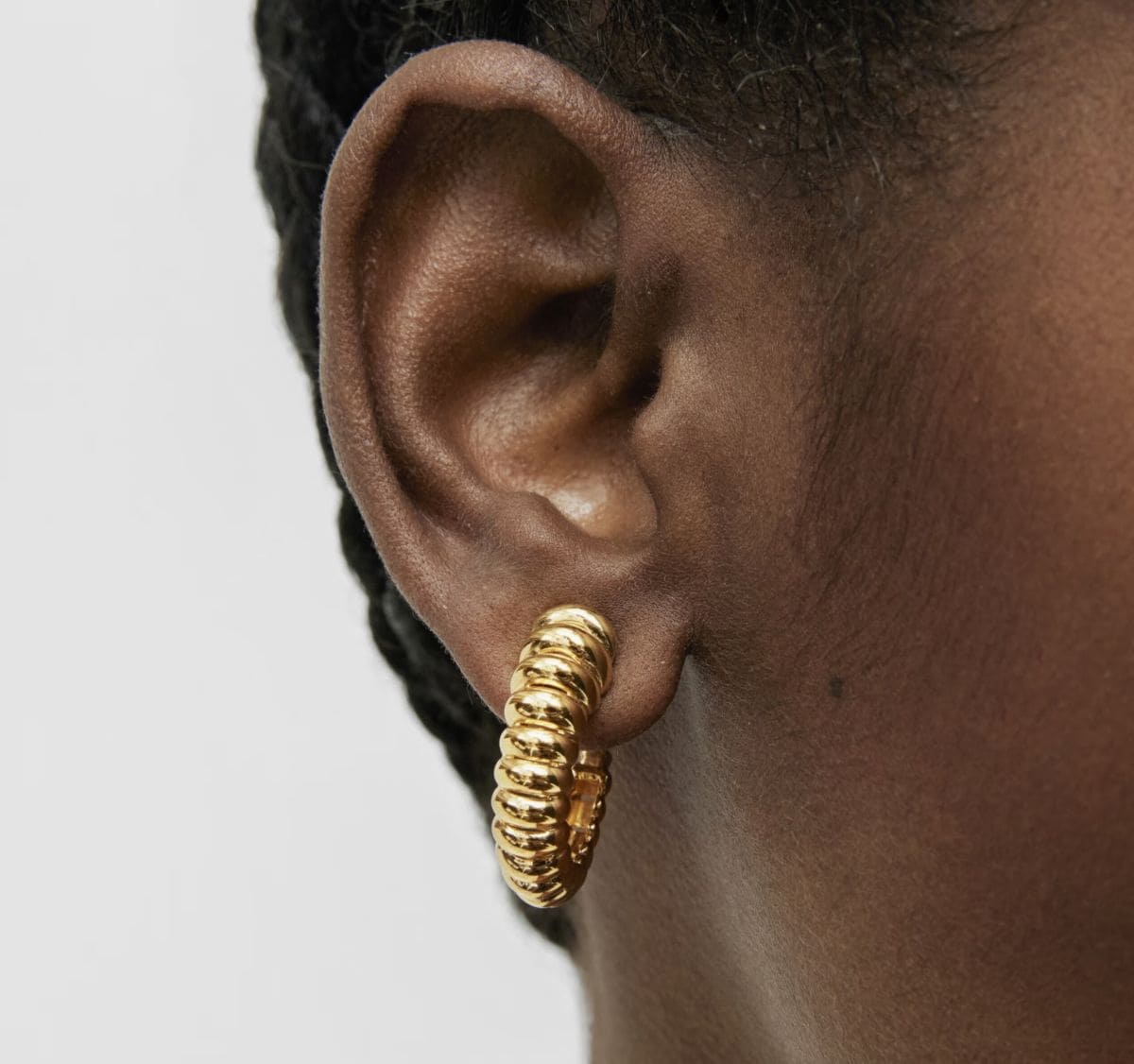 Pendientes con baño de oro 18 kt sobre plata Virtual Garden