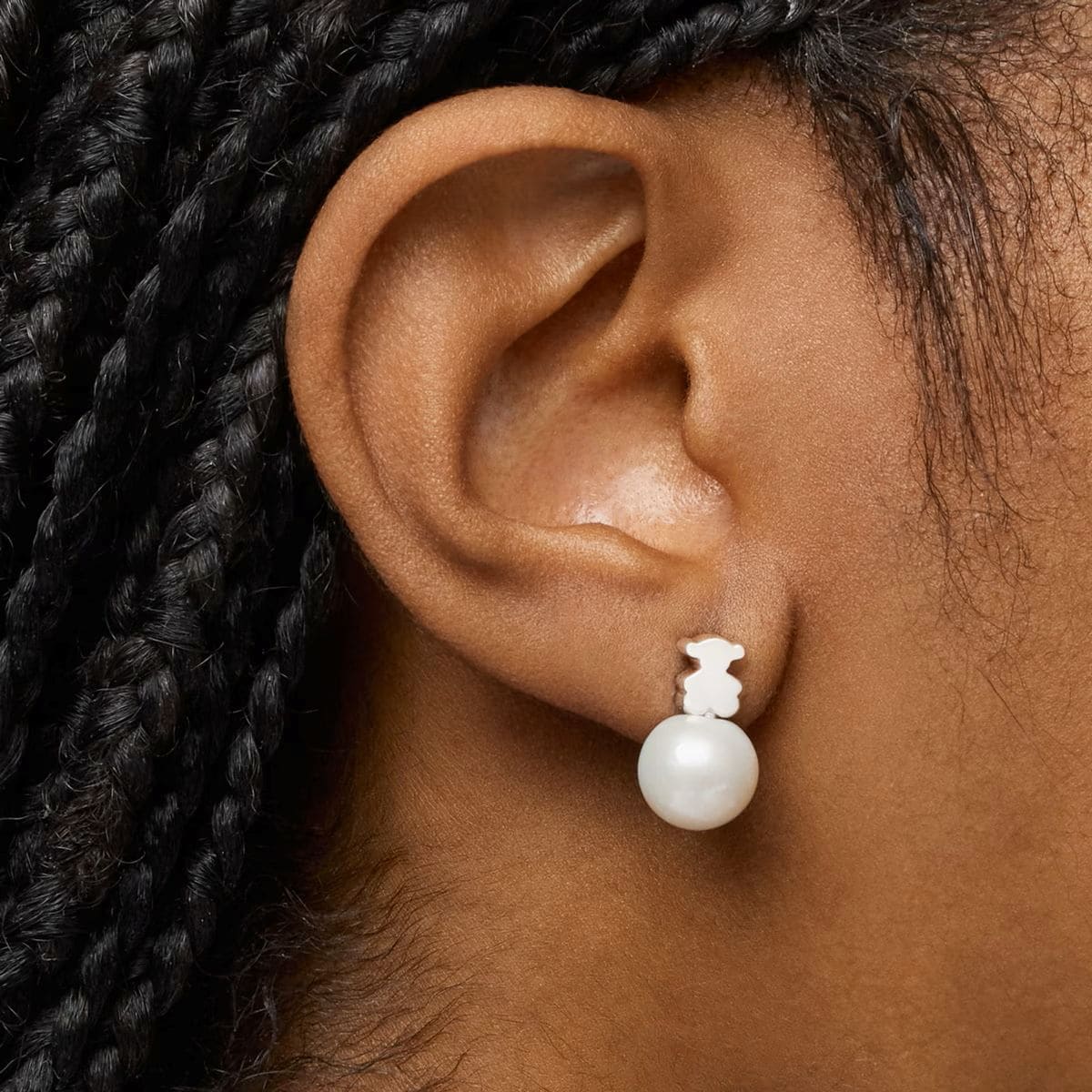 Pendientes oso y perla cultivada de agua dulce Sweet Dolls de Tous