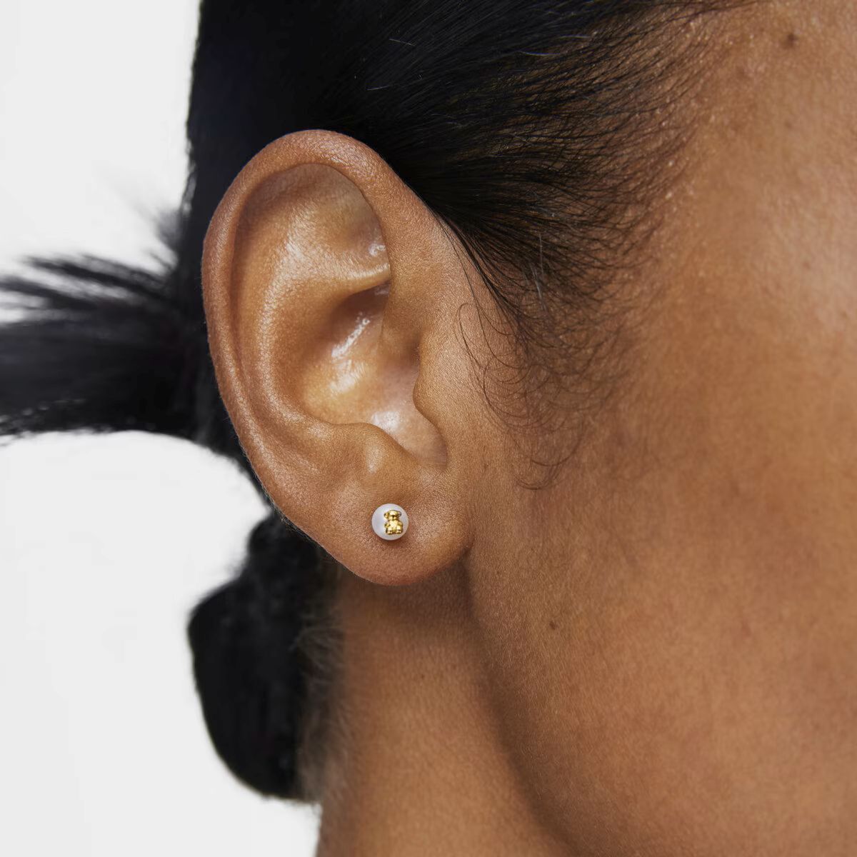 Pendientes de oro con perla y motivo oso Bold Bear de Tous