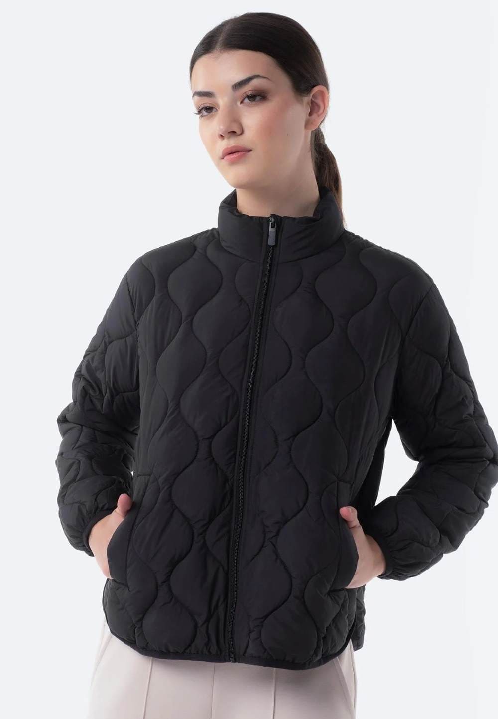 Chaqueta ligera corta acolchada de Mujer TEX de Carrefour