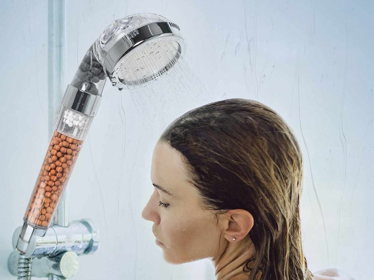 Cabezal de ducha Spa 3 en 1 con bolas minerales, Easymaxx