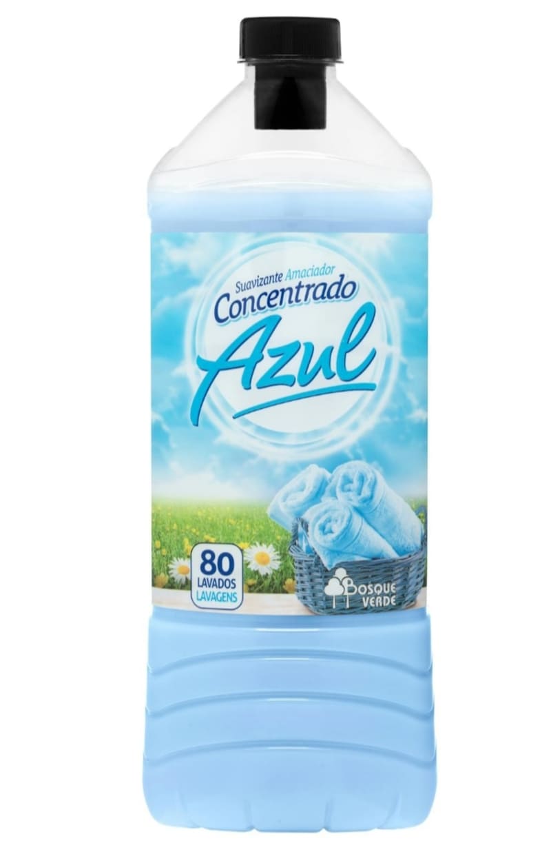Suavizante de ropa Azul Bosque Verde concentrado