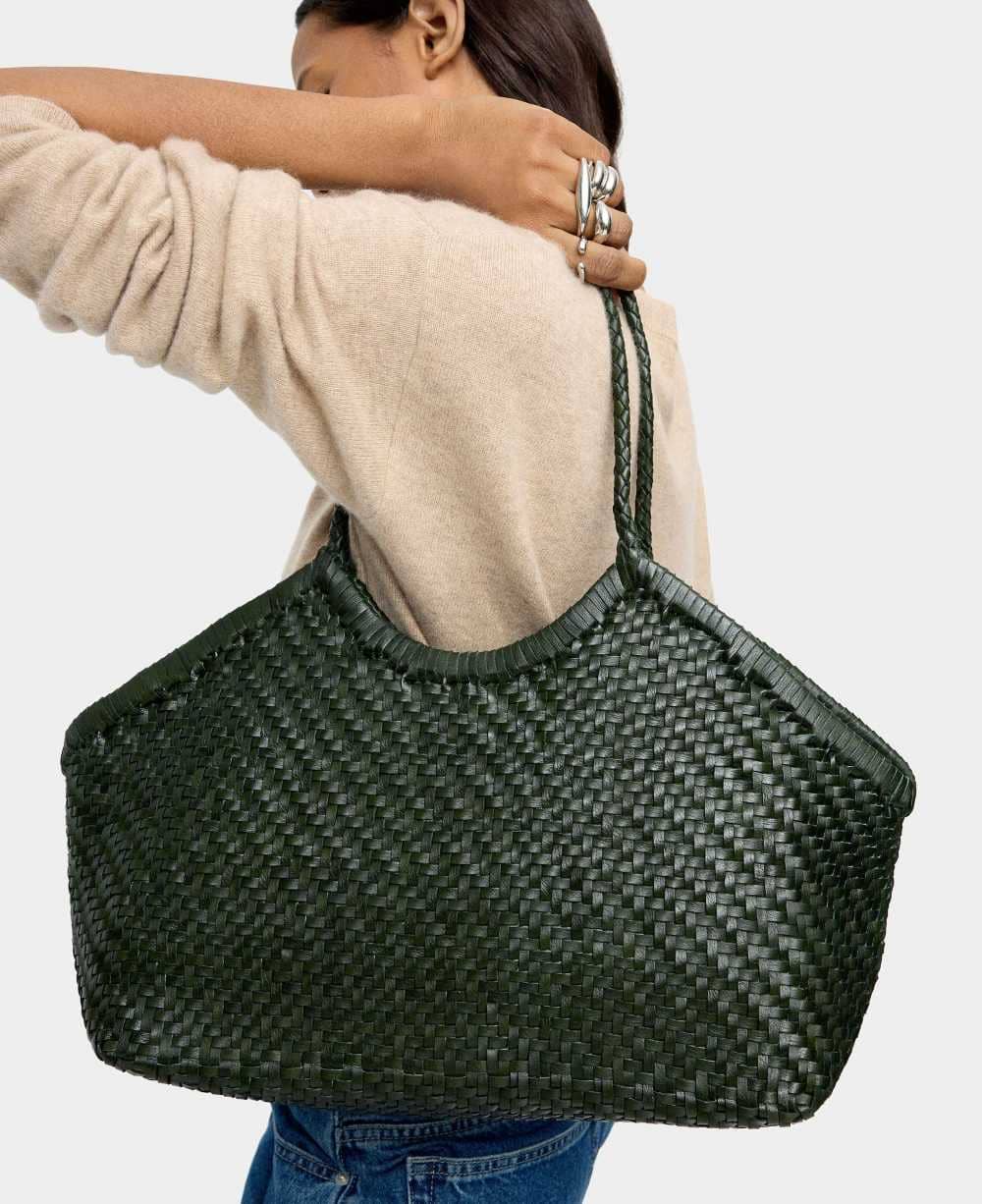 Bolso shopper de piel trenzada de Parfois