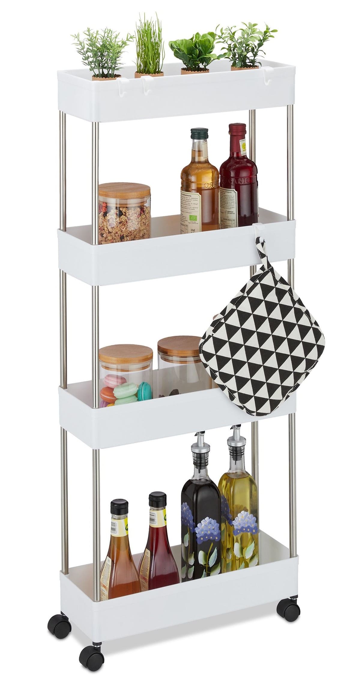 Estantería con ruedas Relaxdays