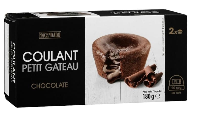 Coulant de chocolate Hacendado