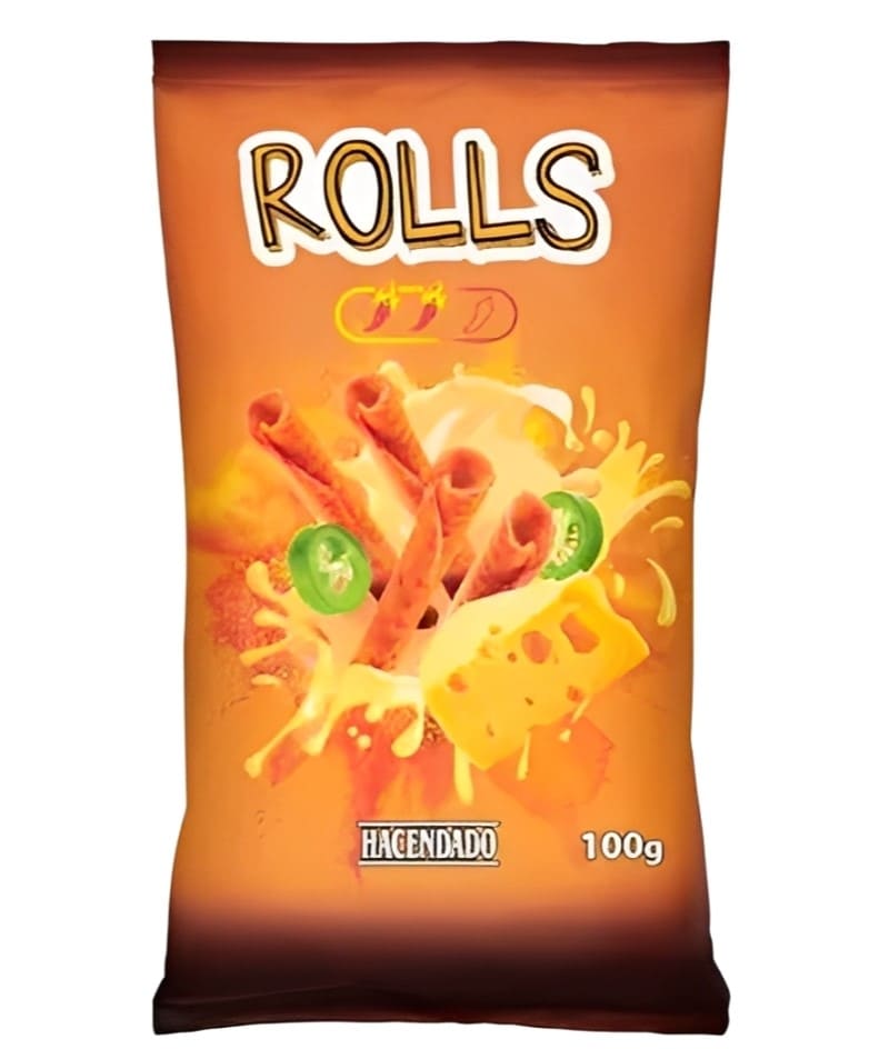Rolls sabor queso y chilli Hacendado picante