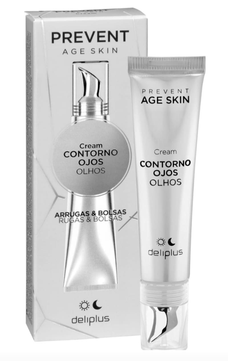 Contorno de ojos arrugas y bolsas Prevent Age Skin Deliplus
