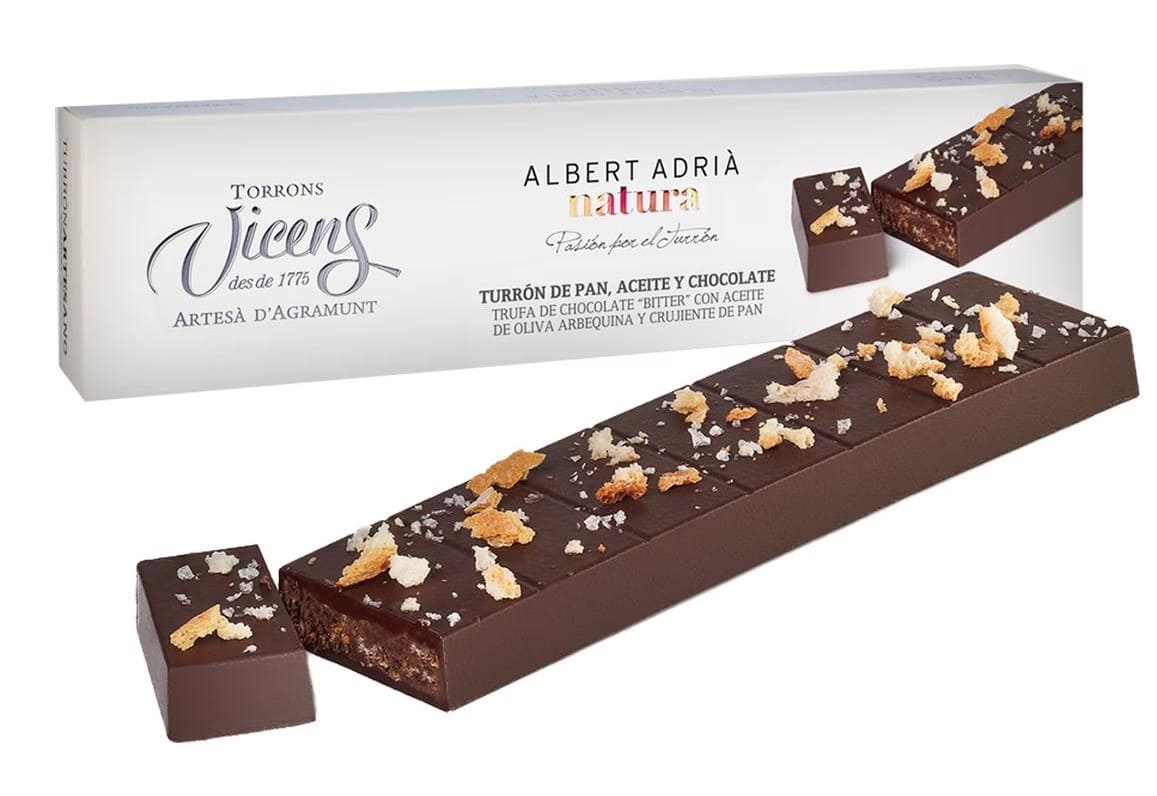 Turrón de pan, aceite y chocolate Turrones Artesanos Albert Adriá Natura Torrons Vicens