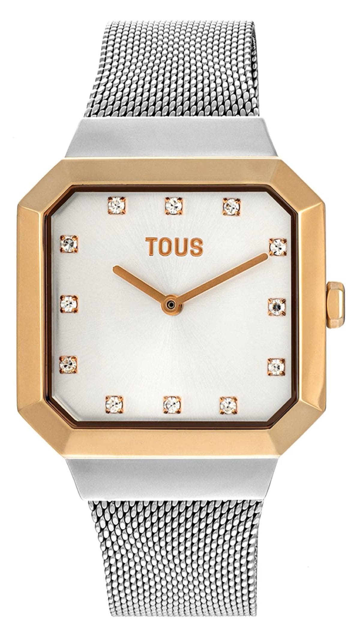 Reloj analógico Karat Squared con acero IPRG rosa y brazalete de acero Tous de El Corte Inglés