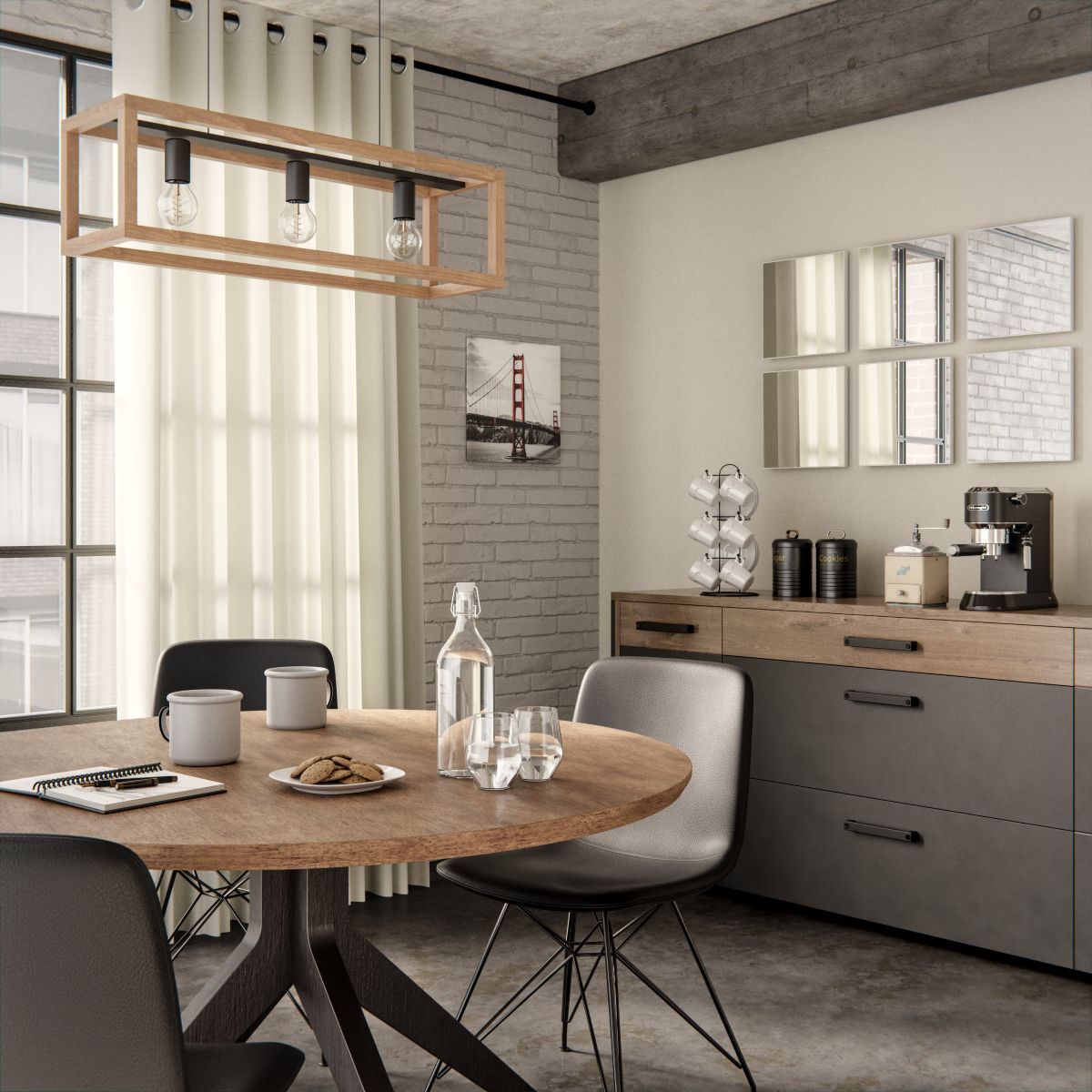 Lámpara colgante de techo Elgort INSPIRE de Leroy Merlin