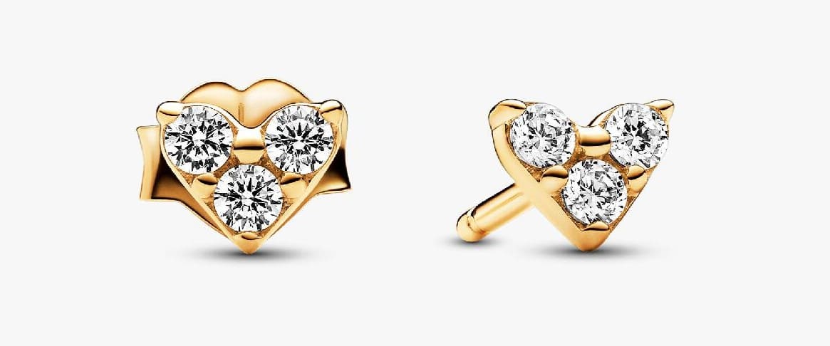 Conjunto de Regalo Pendientes Corazón y Aros de Pandora