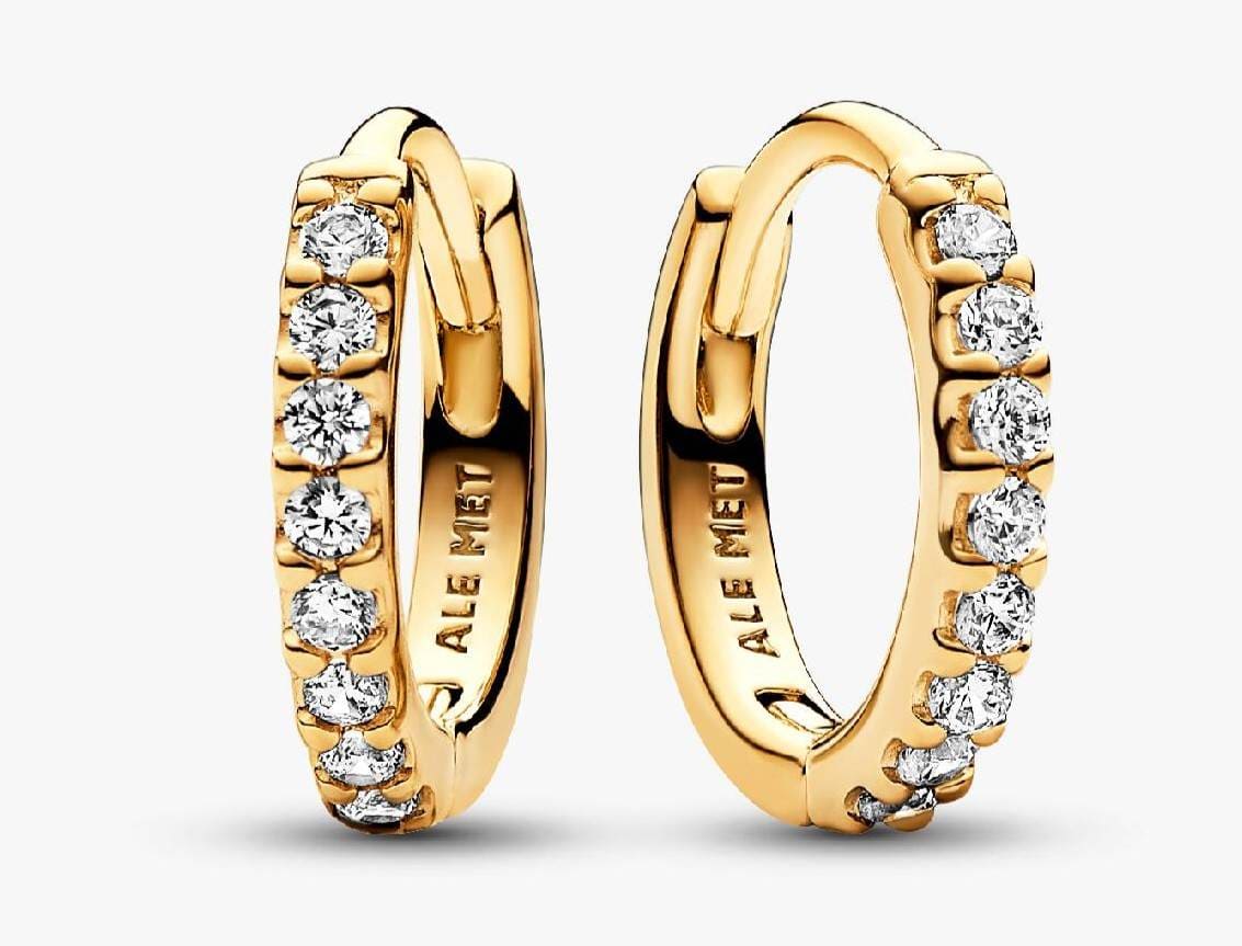 Conjunto de Regalo Pendientes Corazón y Aros de Pandora