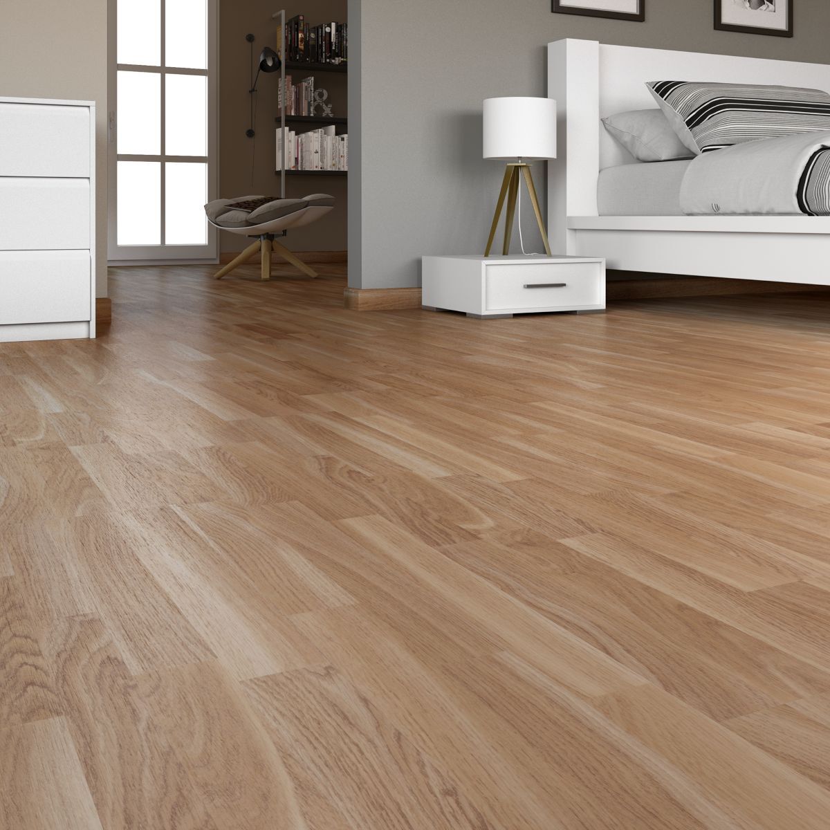Suelo laminado Pinto AC3 NAT370 de Leroy Merlin