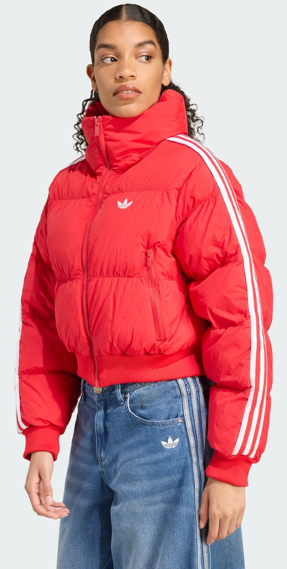 Abrigo corto Adidas Adicolor Cropped Synthetic Down Puffer
