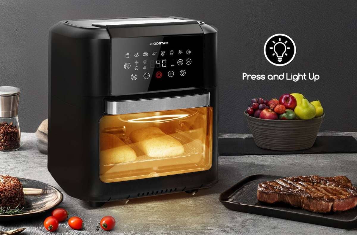 Freidora de aire multifunción de 12 L aigostar de Carrefour